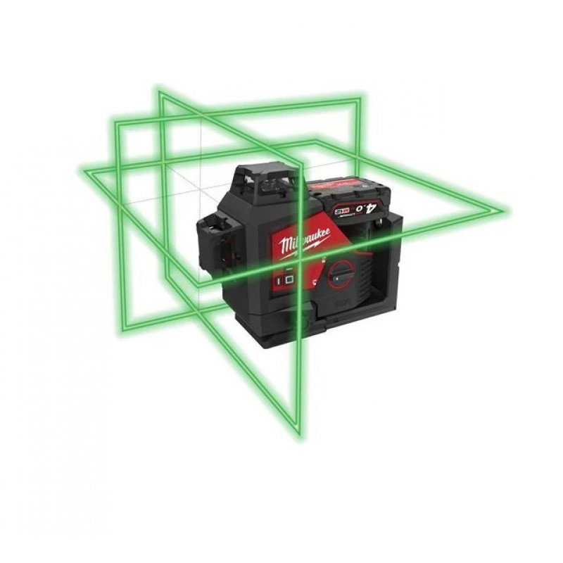 Milwaukee Green Laser 3 Plane Level M12 3PLKIT-401P