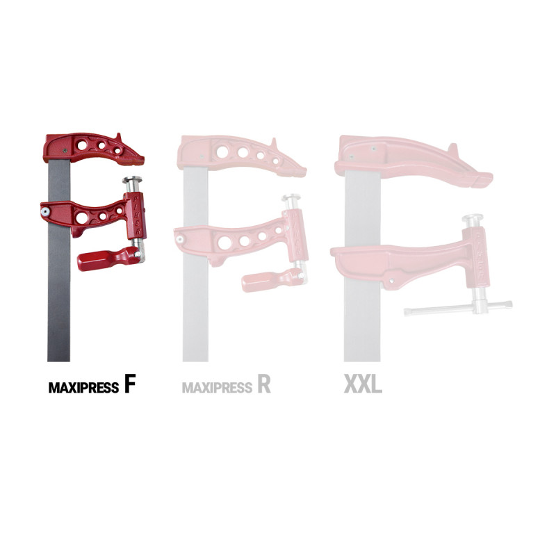 PIHER MAXI F spīles 120cm, dziļums 12 cm, maks. 9000N PI60120