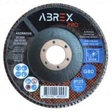   Slīpējamais disks lapiņu 125mm G80 cirkonijs ABREX