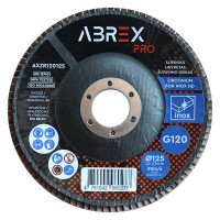 Slīpējamais disks lapiņu 125mm G120 cirkonijs ABREX