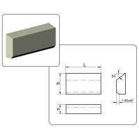 Cietsakausējuma plāksnīte 24050 T215K6