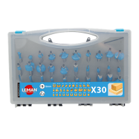 Frēžu urbju komplekts 30 gab.