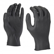 Disposable gloves, nitrile, black, 50 pcs/pack L/9, Milwaukee