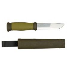 Нож универсальный Morakniv® 2000, зеленый, лезвие 109 мм.