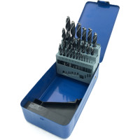 Three point wood drill bits HCS 25pcs, 1-13mm