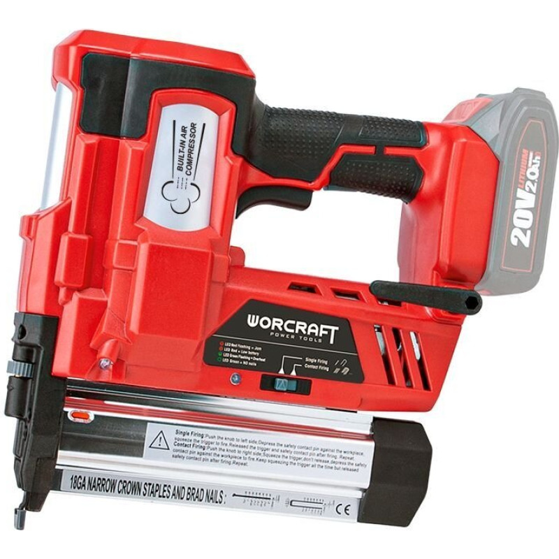 Worcraft Li-ion Cordless Combined Nailer WORCRAFT 20V (without battery and charger)