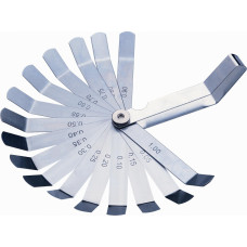 Changlu  Feeler gauges set 16 leaves, bent, 0.05mm-1.0mm