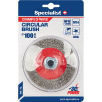 Specialist Vielinė šlifavimo taurė, suktos vielos 75 mm. M14, SPECIALIST +   (kopija)