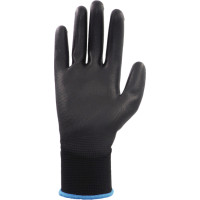 Active Gear Melnie poliuretana cimdi XL, 12 gab.