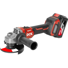 DCK Akumulatora bezoglīšu leņķa slīpmašīna 125 mm, 20V, KDSM08-125FK, DCK (2 × 5,0Ah akumulatori, lādētājs)