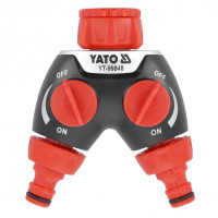 Yato 3 way coupling Tap-hose adaptor 3/4