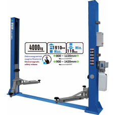 Puli 2 post hydraulic lift with electromagnetic release, 4.0t / 4.0t, 380V
