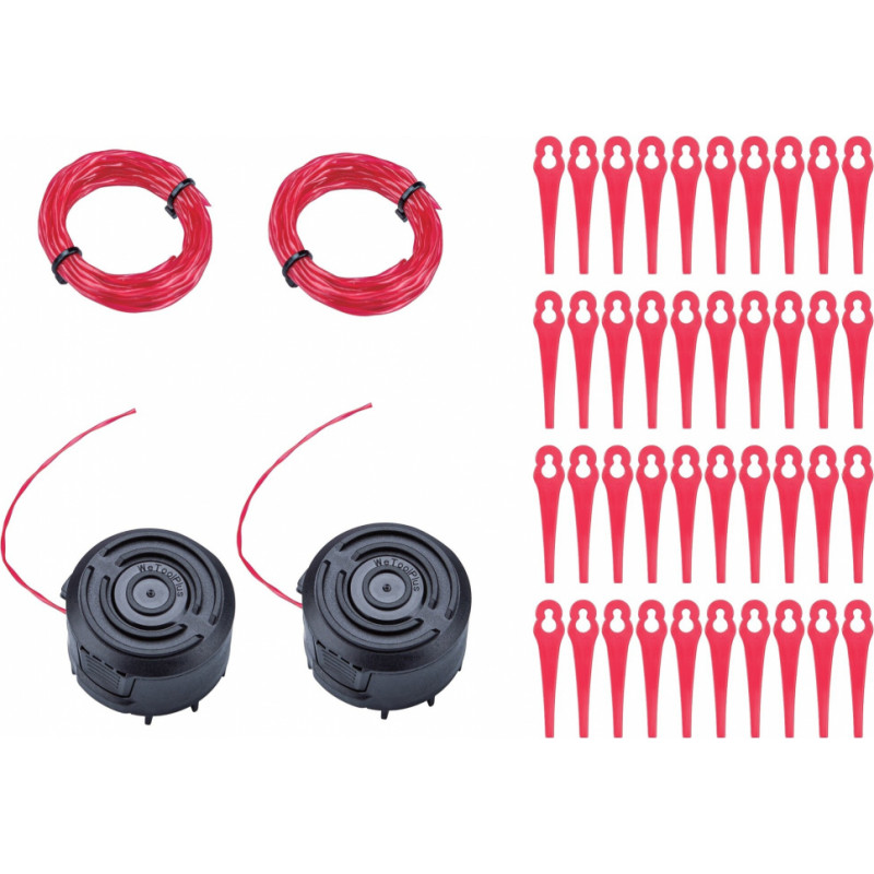 Worcraft Nylon blade set (44pcs) for grass trimmer