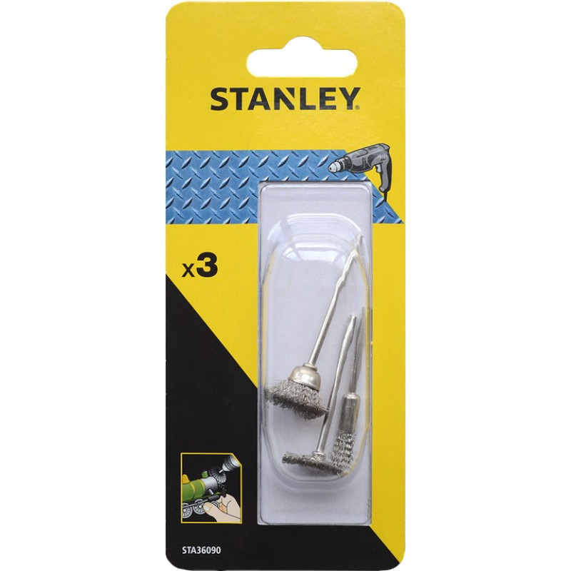 Stanley Mini drāšu birstīšu kot.mplekts, 3 gab.
