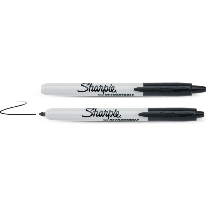 Sharpie Marķieris Sharpie Retractable melns
