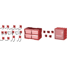 Worcraft Holder set with modular organizers WORCRAFT 19pcs