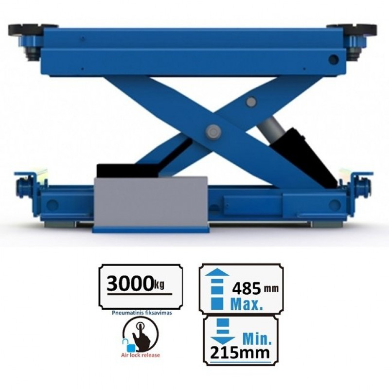 Puli The second lifting trolley (pneumatic) 3t