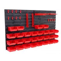 PVC tool board with containers and handles set 46pcs