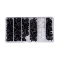 Plastmasas stumjamās saspraudes universāls sortiments (100gab.)