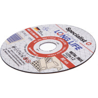 Specialist+ metāla griešanas disks LONG LIFE, 125 x 1.2 x 22 mm