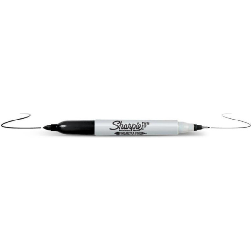 Sharpie Marķieris Sharpie Twin Tip melns