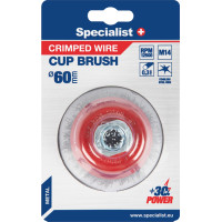 Specialist Nerūdijančio plieno vielos šepetys 60 mm. M14, SPECIALIST +