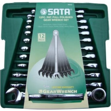 Sata Combination gear wrenches set 12pcs. (8-19)