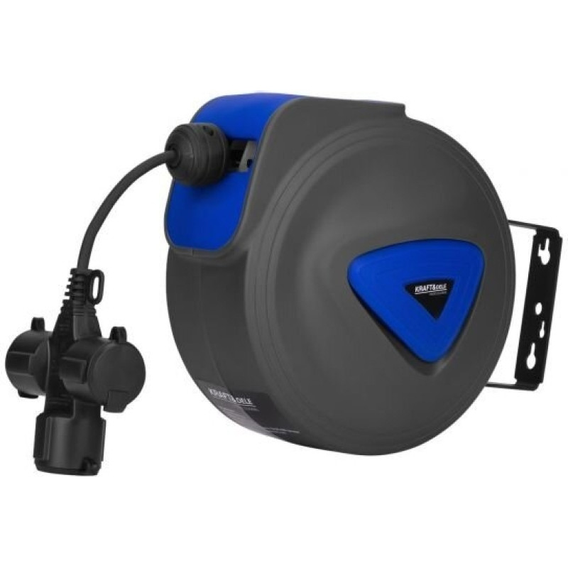Cable reel with auto-retraction 20m 3Gx1.5mm 250V