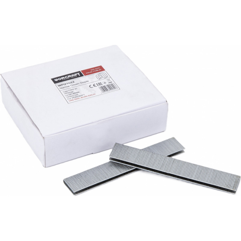 Worcraft Staples 22mm for combined nailer CNS-S20LiH type 91 gauge 18 (100pcs)