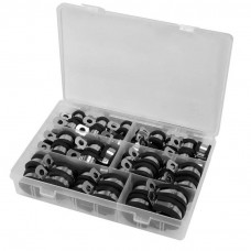 Yato Press on clamps with rubber set 52pcs (6-19mm)