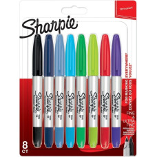 Sharpie marķieru komplekts 8 gab. Twintip