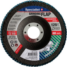 Specialist + vēdekļveida slīpēšanas disks ZK60, 125 mm