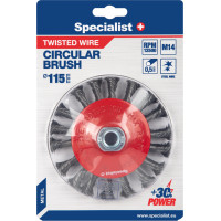 Specialist Vielinis šlifavimo diskas, suktos vielos 115 mm. M14, SPECIALIST +