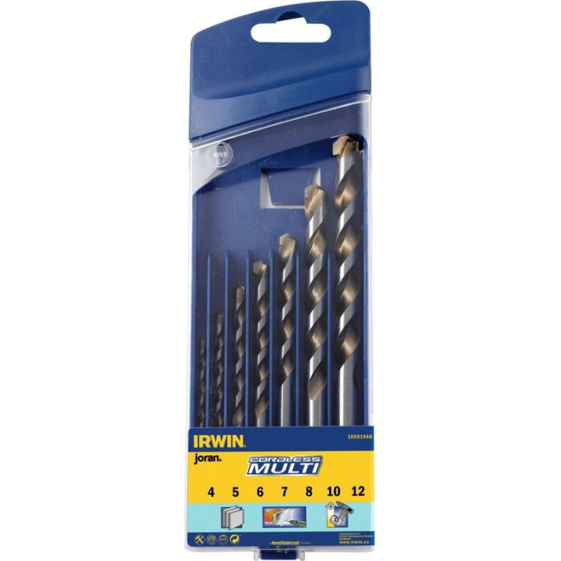 Irwin CORDLESS urbju komplekts 4-12mm 7gab.