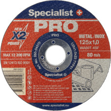 Specialist+ metāla griešanas disks PRO, 125x1x22 mm