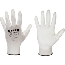 Darba cimdi ar pārklājumu PU-EKO White / 8 (M) White