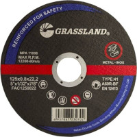 Grassland Cut-off wheel. Flat. Metal and steel 125x0.8x22.2 41 type