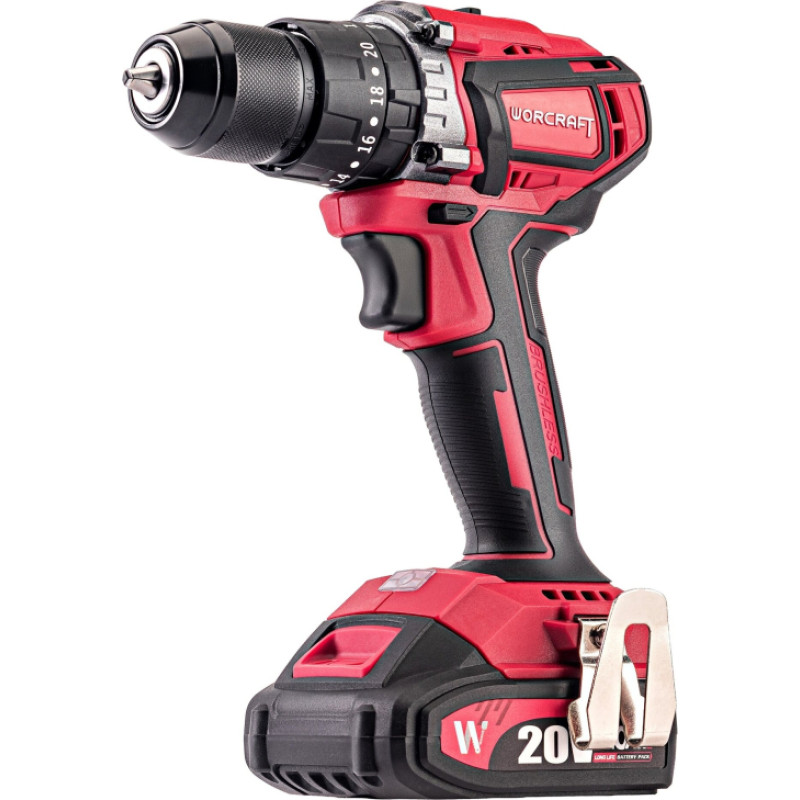 Worcraft Li-ion Cordless Drill 20V 2x2.0Ah (BMC)