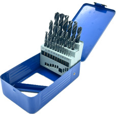 Twist drill set DIN338 25pcs 1.0-13.0mm HSS M35 Cobalt