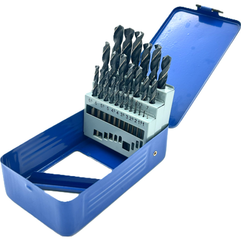 Twist drill set DIN338 25pcs 1.0-13.0mm HSS M35 Cobalt