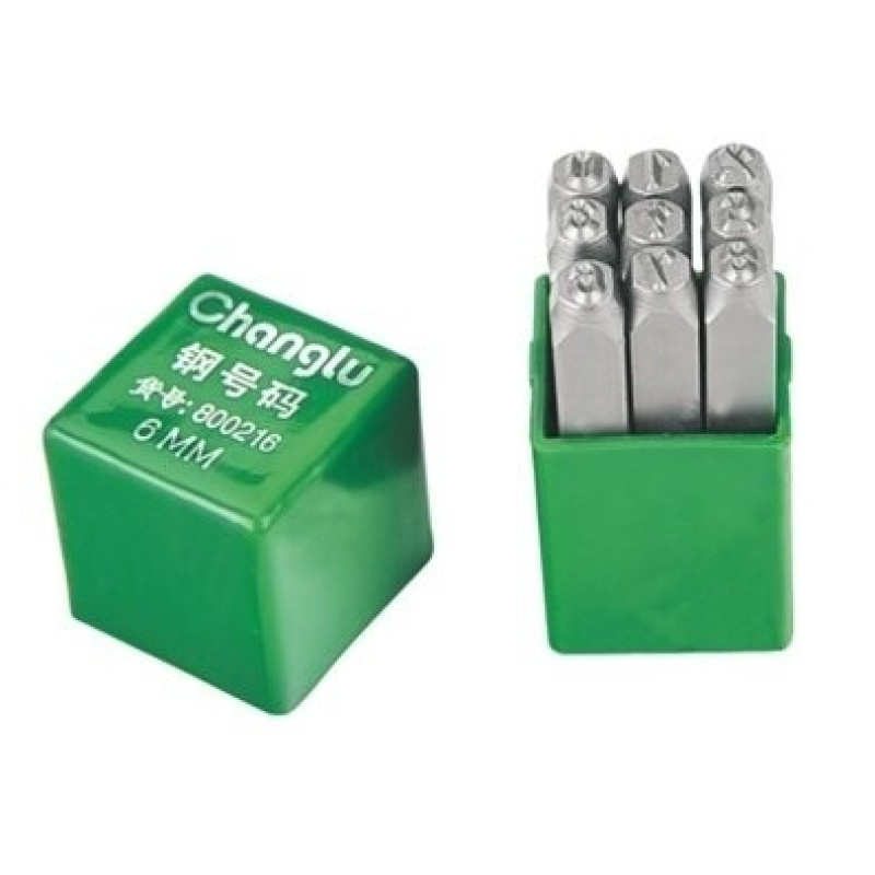 Changlu  Number stamp 3mm, 9pcs