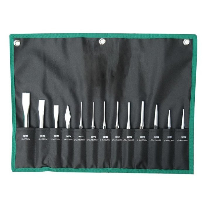 Sata Chisel and punch set 13pcs.