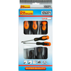 Richmann Skrūvgriežu kompl., 6 gab., plakanie ar PZ