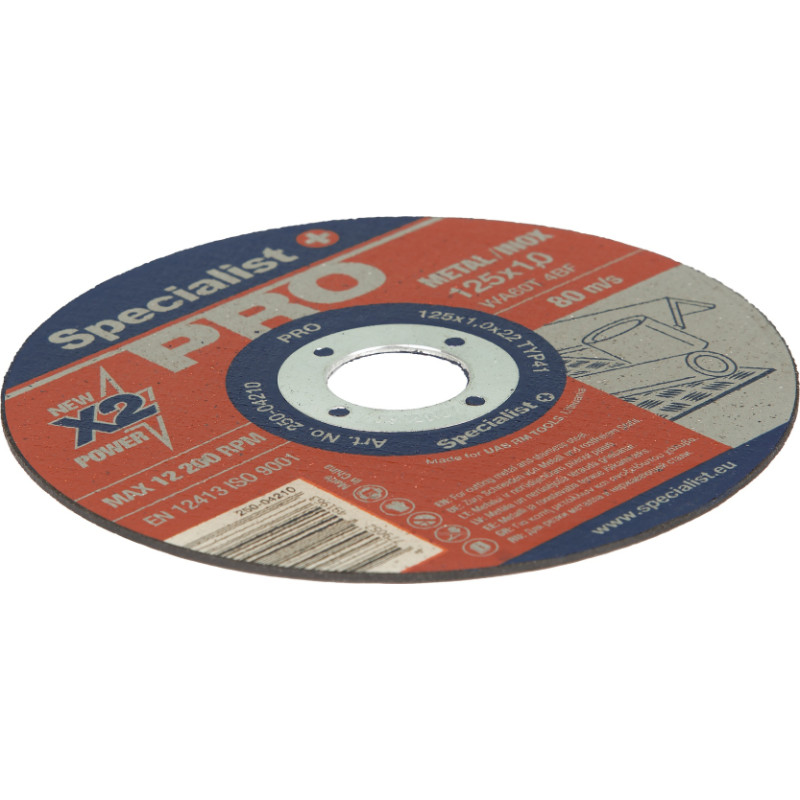 Specialist+ metāla griešanas disks PRO, 125x1x22 mm