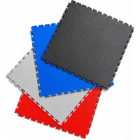 Interlocking smooth floor tiles PVC 500x500x7mm / Corner