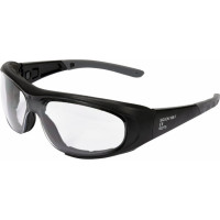 Safety goggles with elastic strap