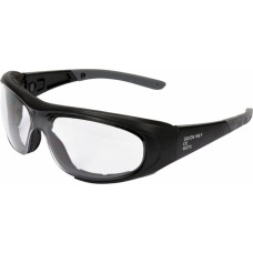 Safety goggles with elastic strap