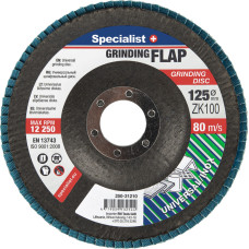 Specialist + vēdekļveida slīpēšanas disks ZK100, 125 mm