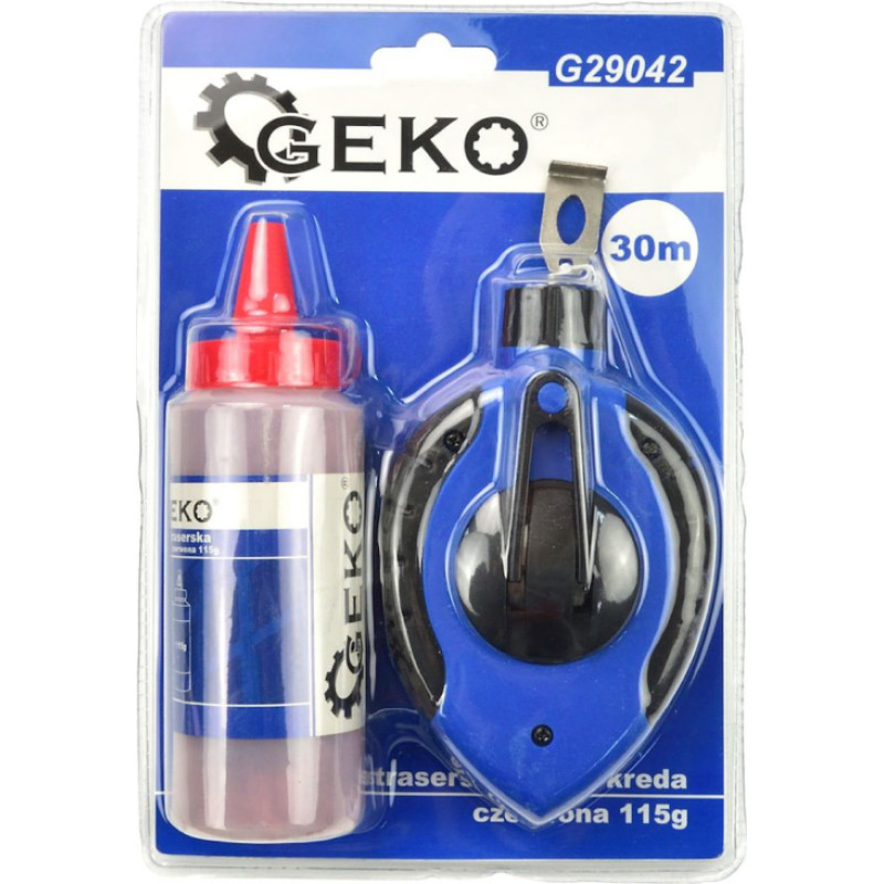 Geko Krita marķieris, 115 g sarkans + 30 m aukla, GEKO