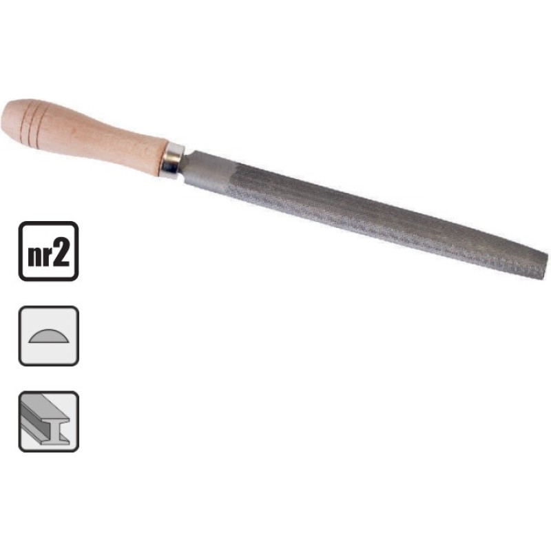 Richmann Atslēdznieka vīle, pusapaļa 250mm.